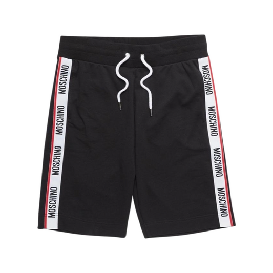 Moschino Tape Shorts In Black