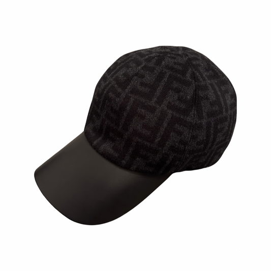 Fendi FF Wool Hat In Black
