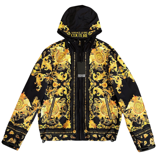 Versace Jeans Couture Jacket In Black & Gold