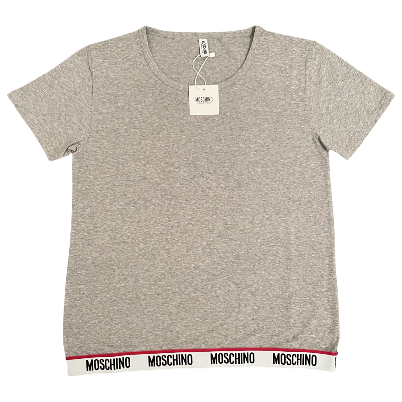 Moschino Tape T-shirt In Grey