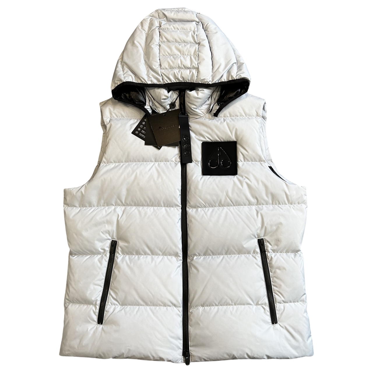 Moose Knuckles Logo Bodywarmer In White