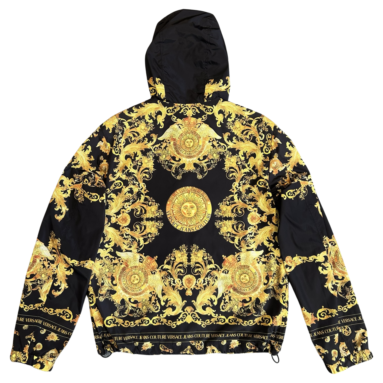 Versace Jeans Couture Jacket In Black & Gold