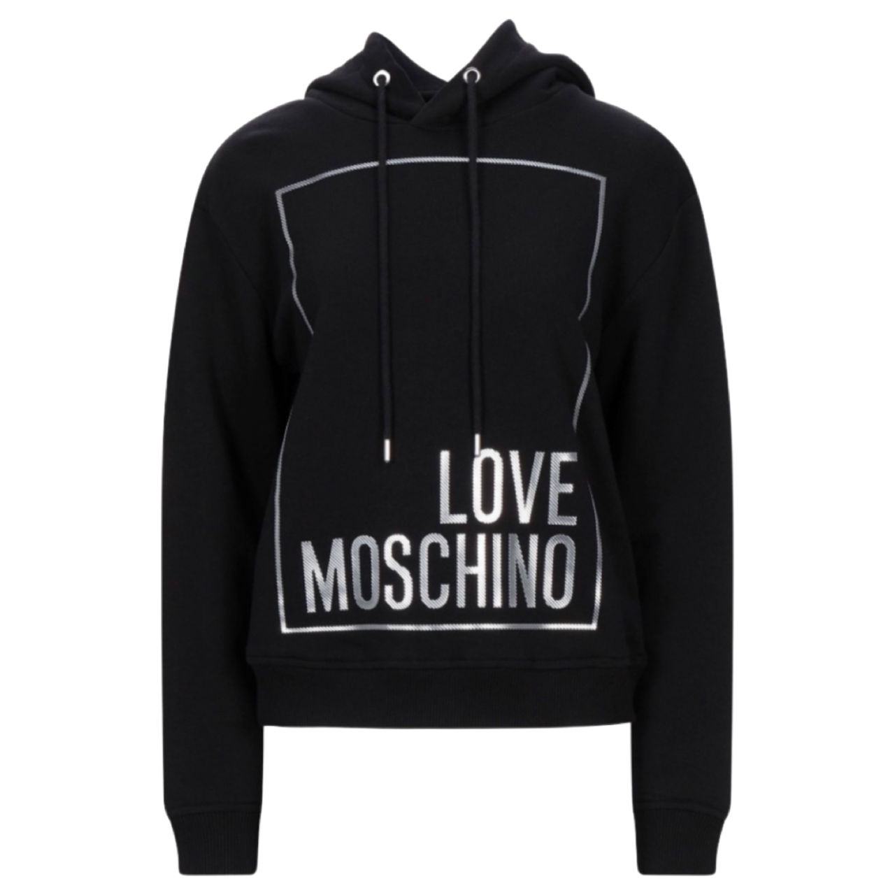 Love  Moschino Logo Hoodie In Black