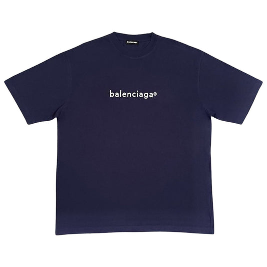 Balenciaga T-shirt In Navy