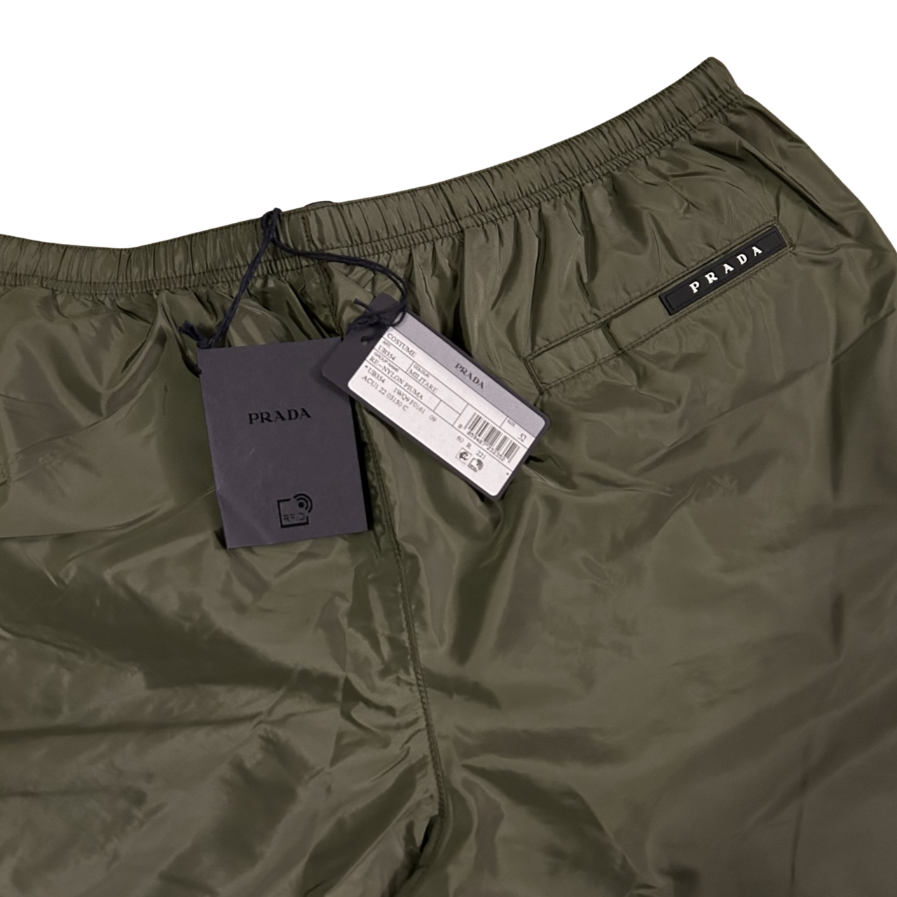 Prada Swim Shorts In Khaki