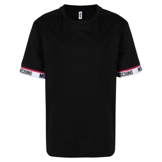 Moschino Arm Tape T-Shirt In Black