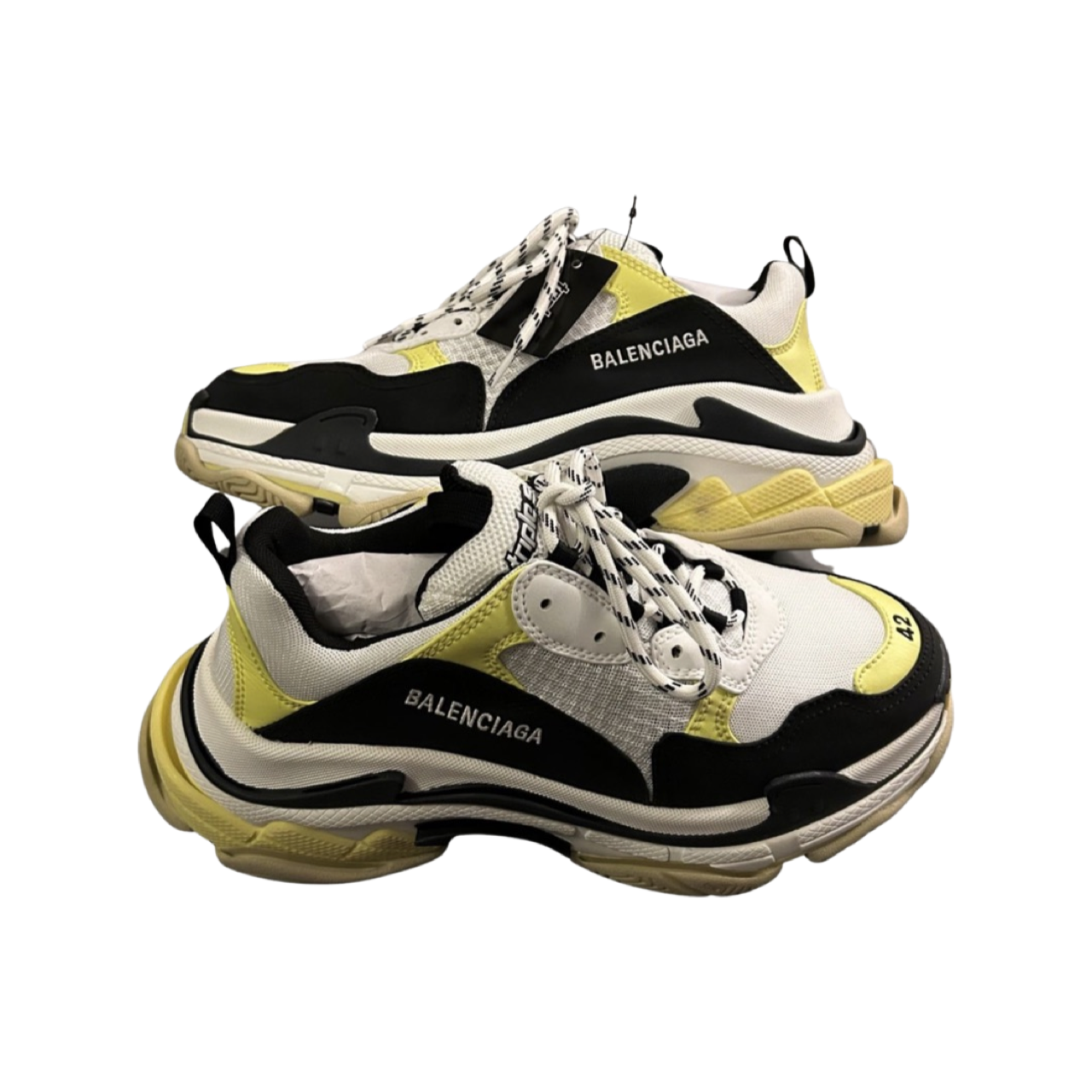 Balenciaga Triple S Trainers In Yellow