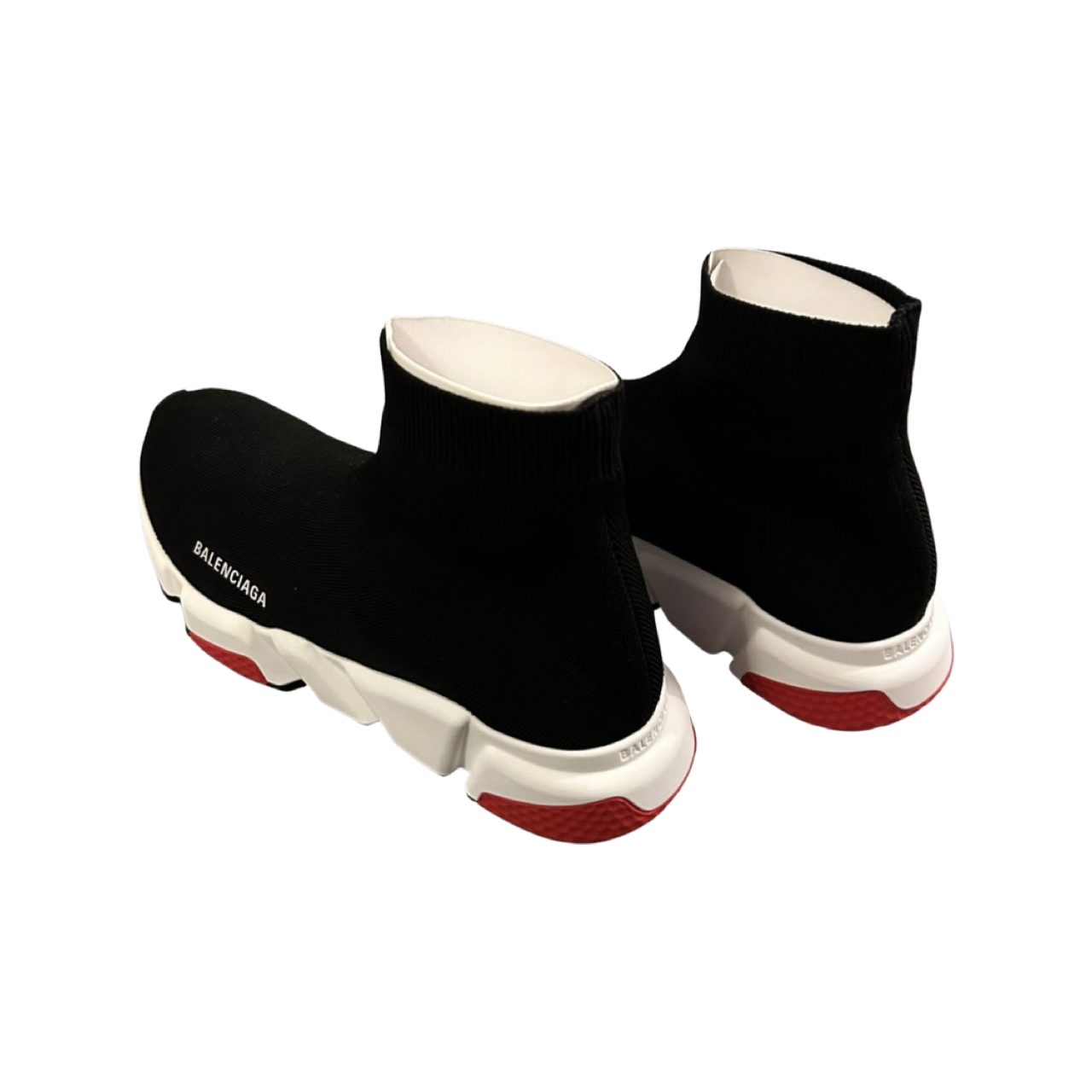 Balenciaga Sock Trainers In Black & Red