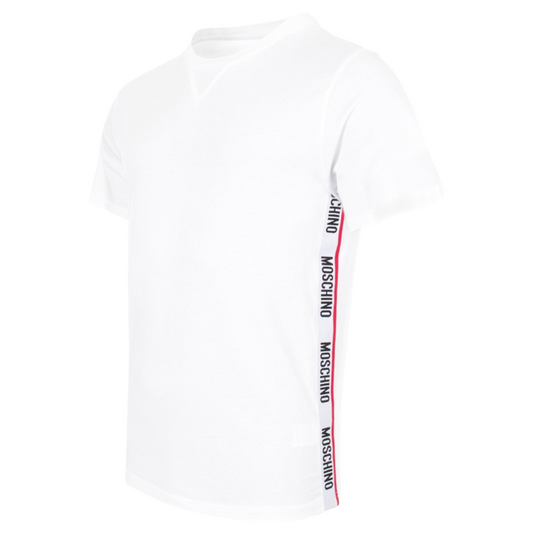 Moschino Side Tape T-shirt In White