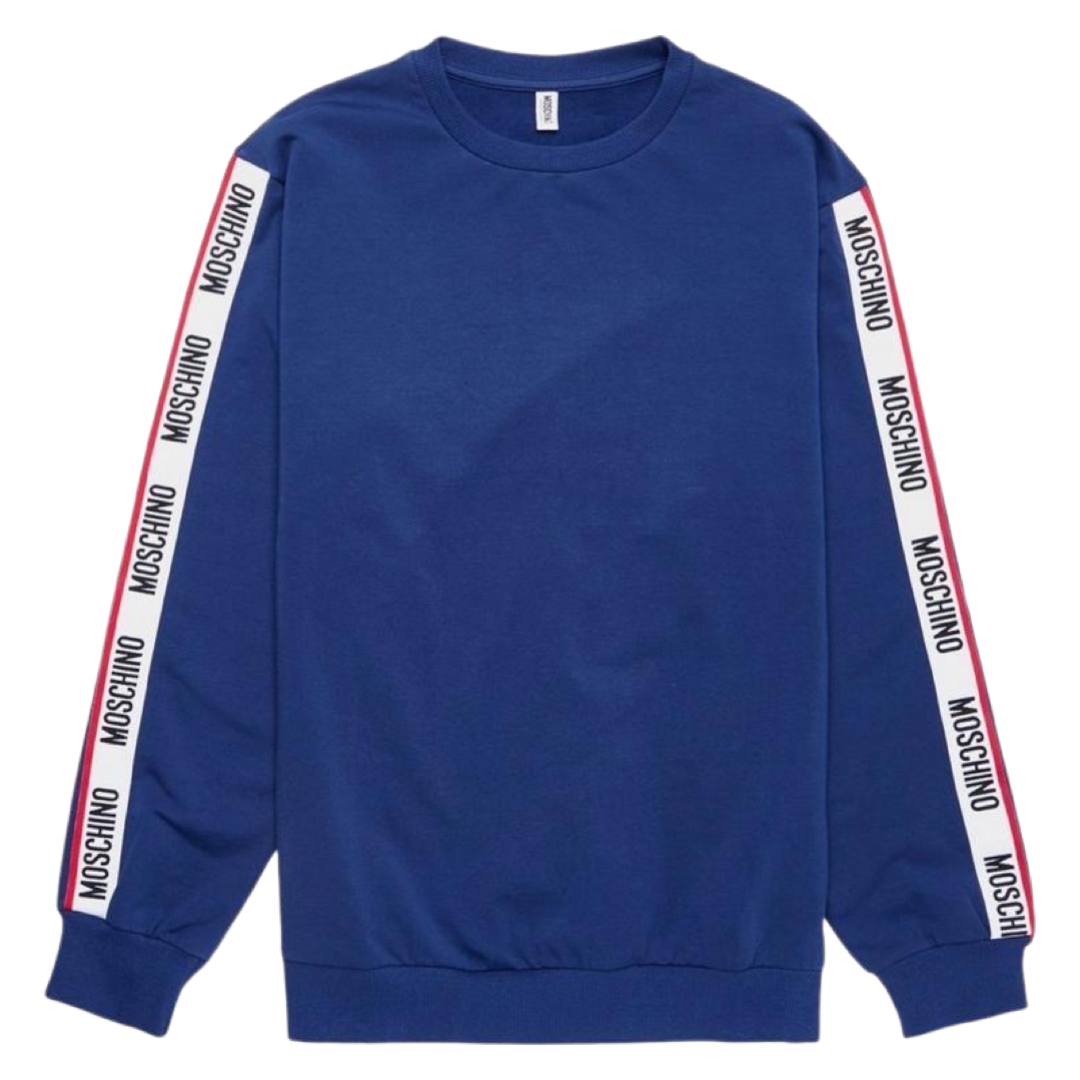 Moschino Tape Sweater In Blue