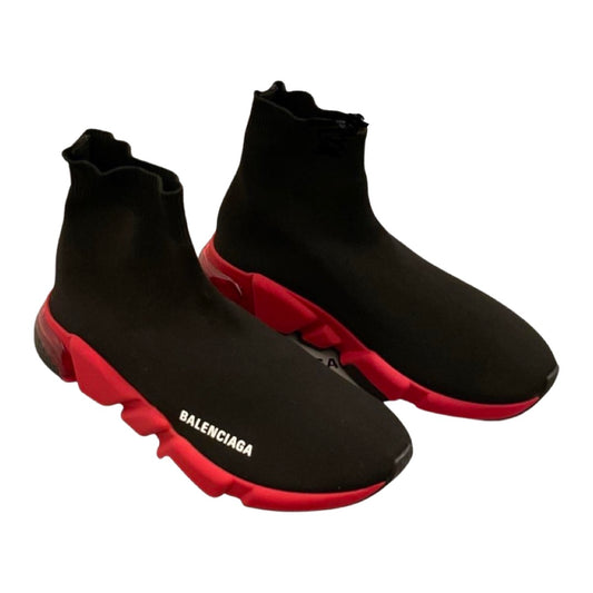 Balenciaga Sock Trainers In Black & Red