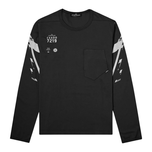 Stone Island Shadow Project Long Sleeve T-Shirt In Black