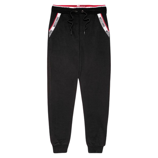 Moschino Tape Joggers In Black